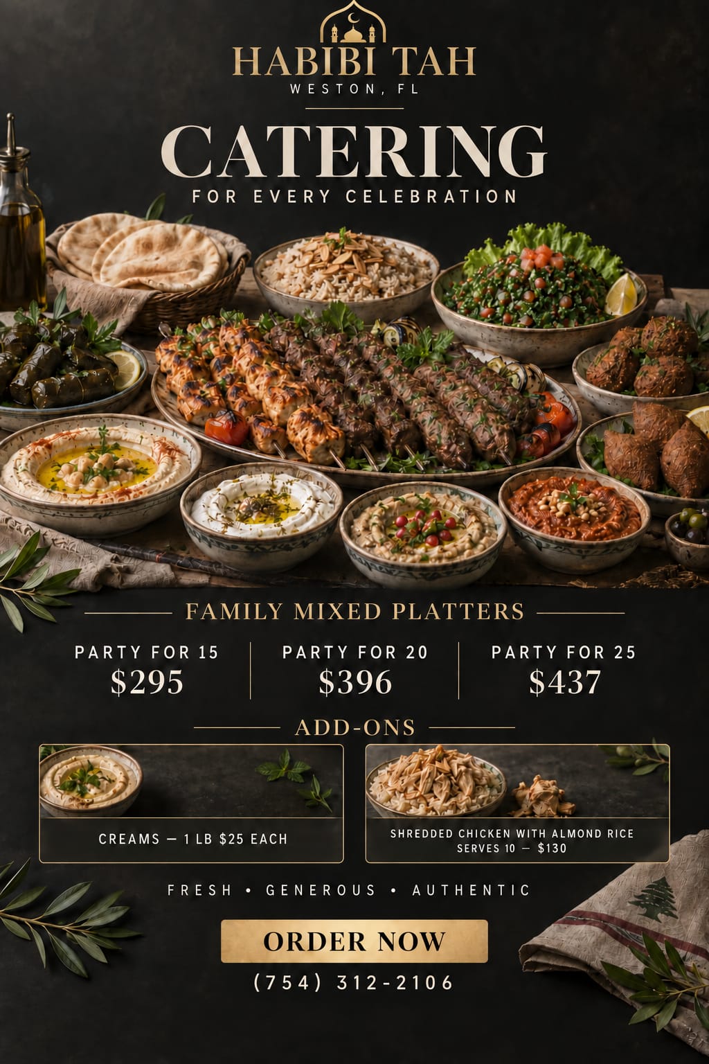 Catering for every celebration catering poster