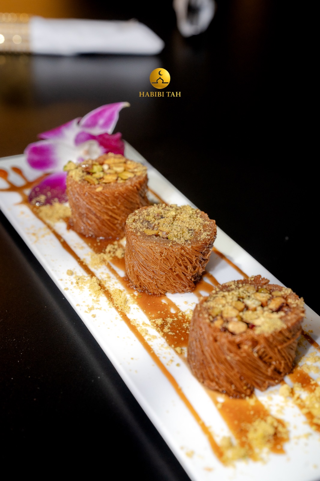 Habibi Tah plated dessert
