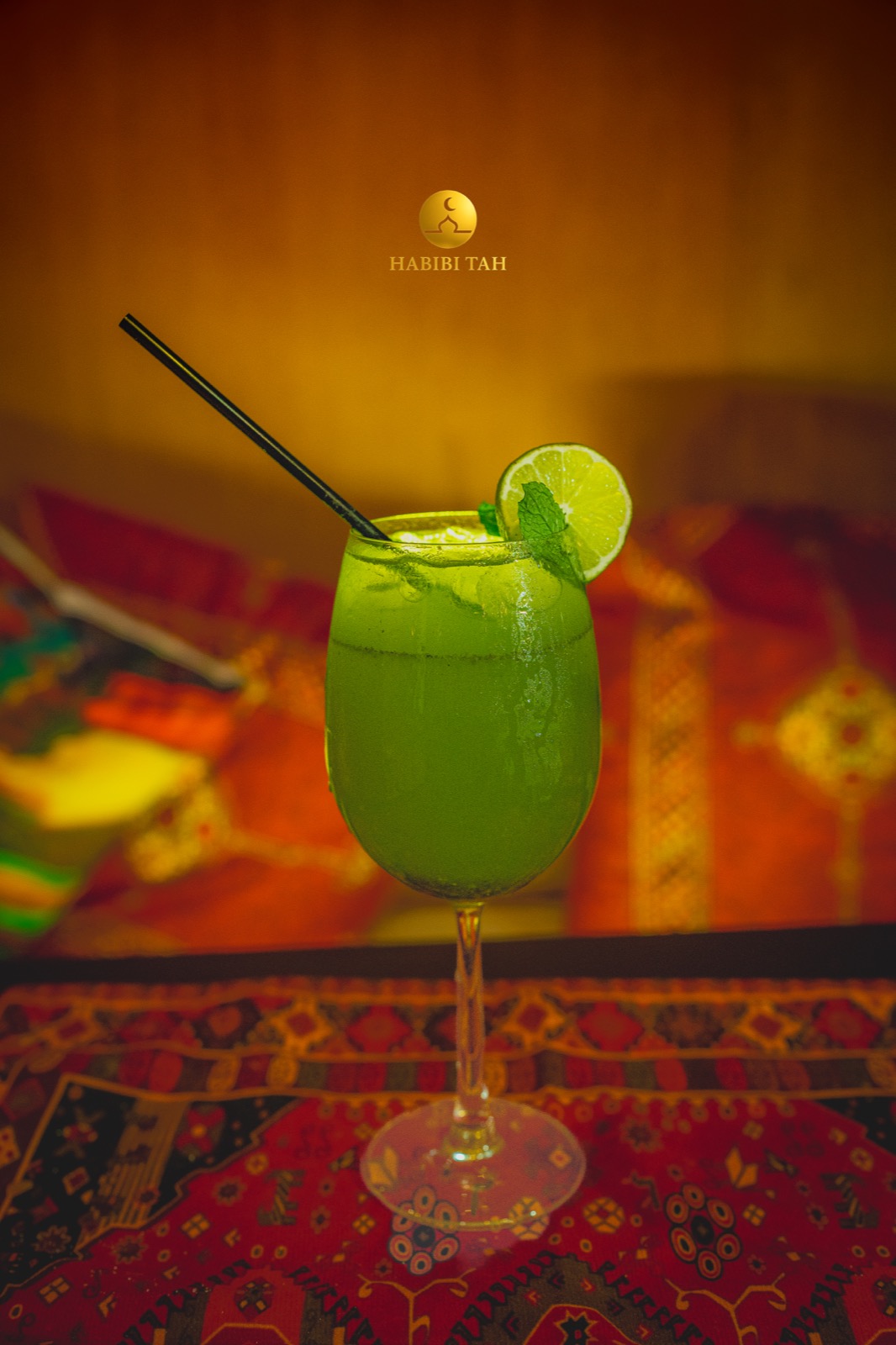Habibi Tah mint drink with lime